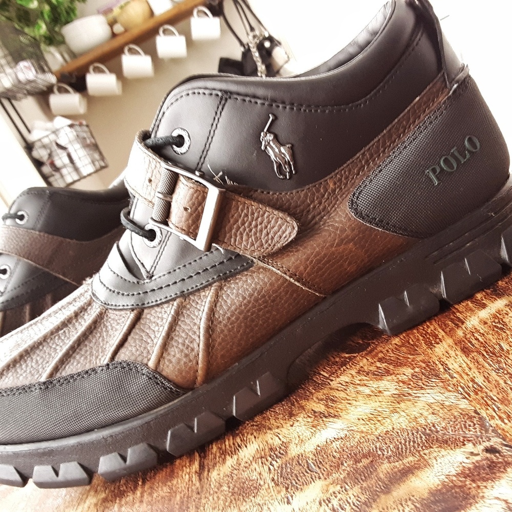Polo Ralph Lauren Dover 3 Leather Duck Boots 13 D